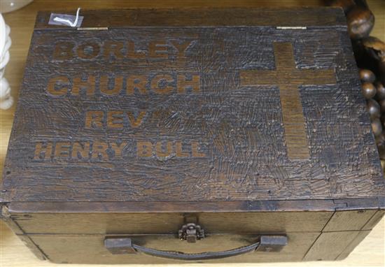 A Bonley Church oak box